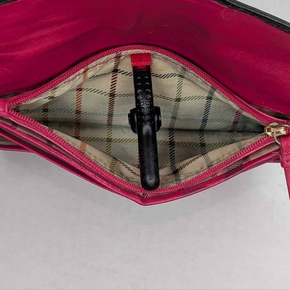 Vintage Coach Bleeker Black Signature Jacquard Canvas & Leather Buckle Wallet - Picture 13 of 15